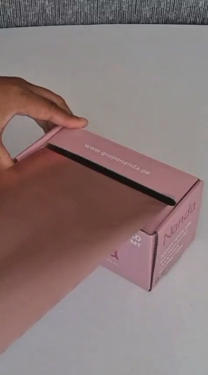 Papel aluminio liso rosado