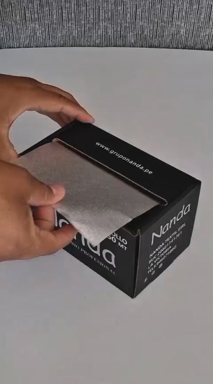 Papel aluminio alto relieve plata